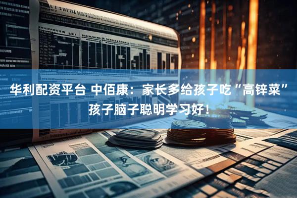 华利配资平台 中佰康：家长多给孩子吃“高锌菜”孩子脑子聪明学习好！