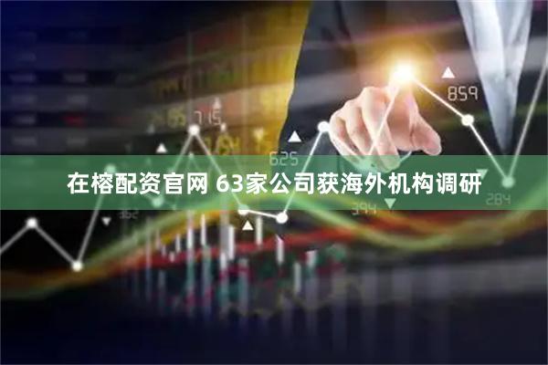 在榕配资官网 63家公司获海外机构调研
